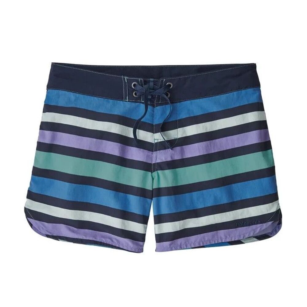 Patagonia Wavefarer Boardshorts Womens 4 Blue Stripe Swim Shorts Gorpcore